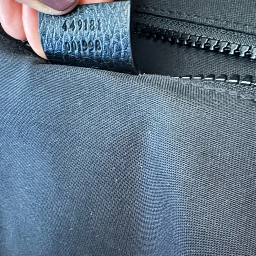 GUCCI GG Monogram Nylon & Leather Backpack in black